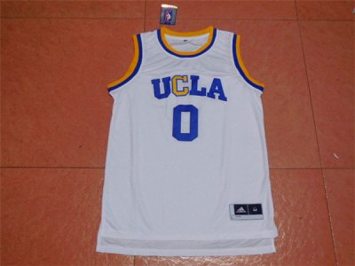 Maillot De Basket NCAA University of California at Los Angeles Russell Westbrook 0 Blanc